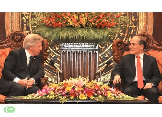 NA Chairman receives Uruguayan Vice President - ảnh 1